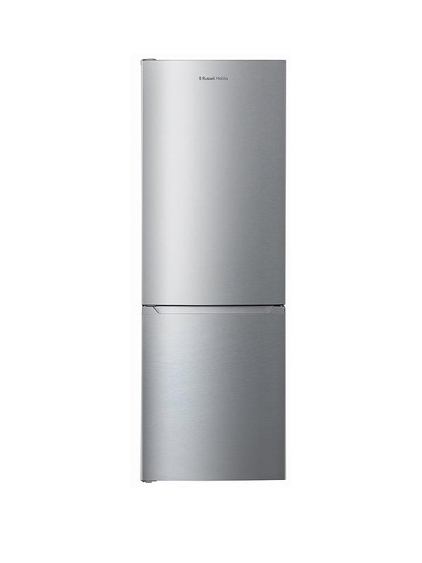 Russell Hobbs Stainless Steel 60cm Wide 186cm High Freestanding Total No Frost Fridge Freezer